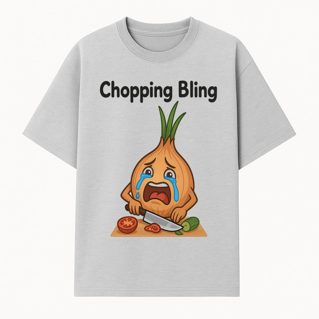 Funny Onion Chef Art Print - Chopping Bling Kitchen Wall Decor for Food Lovers, Culinary Gifts, Humorous Cooking Decor - T-shirt 1758181725495.jpg