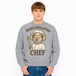 Highli Koalafied Chef T-Shirt - Cute Koala Graphic Tee for Animal Lovers, Cooking Enthusiasts, and Unique Gift Ideas - Sweatshirt 1758181725560.jpg