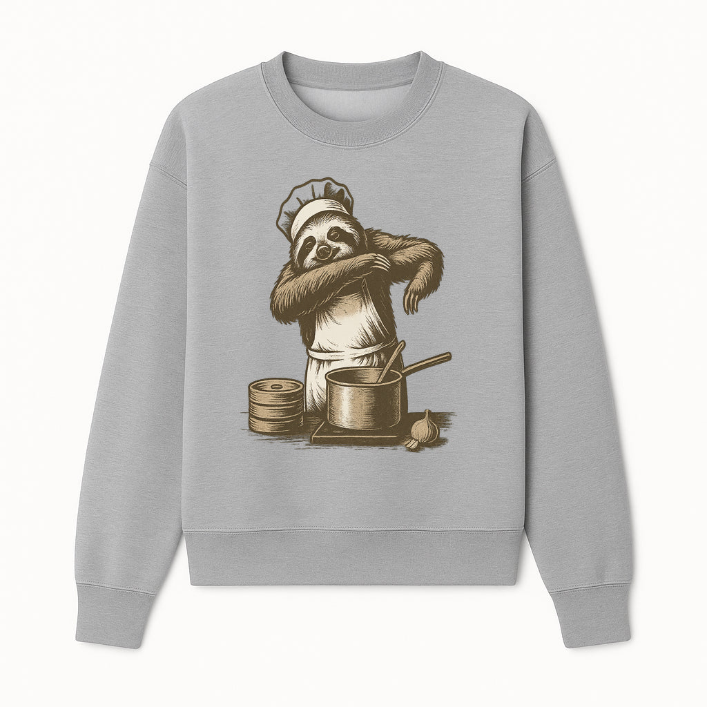 Chef Sloth Cooking Graphic Tee - Cute Animal Kitchen Design Funny Cooking Shirt for Food Lovers and Animal Enthusiasts - Sweatshirt 1758181725592.jpg