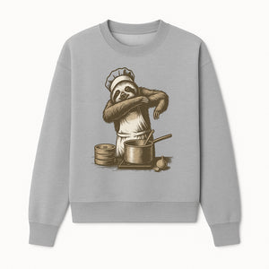 Chef Sloth Cooking Graphic Tee - Cute Animal Kitchen Design Funny Cooking Shirt for Food Lovers and Animal Enthusiasts - Sweatshirt 1758181725592.jpg