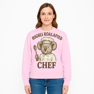 Highli Koalafied Chef T-Shirt - Cute Koala Graphic Tee for Animal Lovers, Cooking Enthusiasts, and Unique Gift Ideas - Sweatshirt 1758181725715.jpg