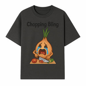 Funny Onion Chef Art Print - Chopping Bling Kitchen Wall Decor for Food Lovers, Culinary Gifts, Humorous Cooking Decor - T-shirt 1758181725835.jpg