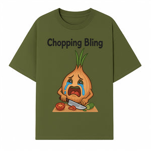 Funny Onion Chef Art Print - Chopping Bling Kitchen Wall Decor for Food Lovers, Culinary Gifts, Humorous Cooking Decor - T-shirt 1758181725973.jpg