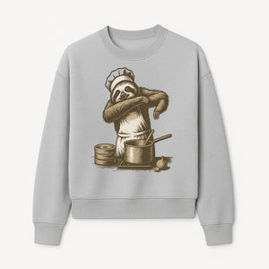 Chef Sloth Cooking Graphic Tee - Cute Animal Kitchen Design Funny Cooking Shirt for Food Lovers and Animal Enthusiasts - Sweatshirt 1758181726180.jpg
