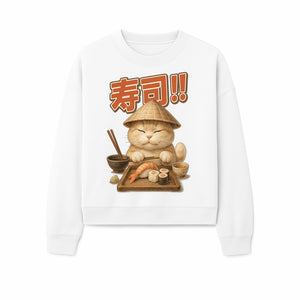 Cute Cat Sushi Chef Art Print Sushi Lovers Gift, Asian Cuisine Decor, Cat Artwork, Whimsical Kitchen Wall Art, Foodie Gift Idea - Sweatshirt 1758181726466.jpg