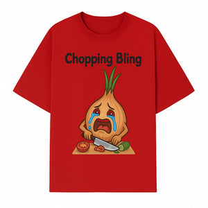 Funny Onion Chef Art Print - Chopping Bling Kitchen Wall Decor for Food Lovers, Culinary Gifts, Humorous Cooking Decor - T-shirt 1758181726830.jpg