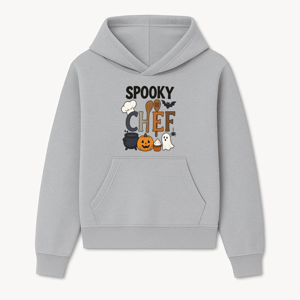 Spooky Chef Halloween Kitchen Decor - Pumpkin, Ghost, Cauldron, Baking Utensils - Fun Autumn Home & Party Decoration - Hoodie 1758181727131.jpg
