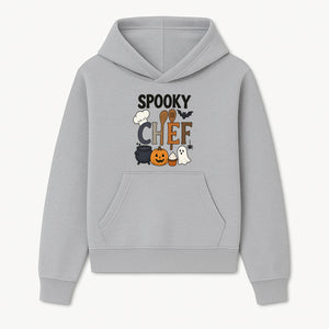 Spooky Chef Halloween Kitchen Decor - Pumpkin, Ghost, Cauldron, Baking Utensils - Fun Autumn Home & Party Decoration - Hoodie 1758181727131.jpg