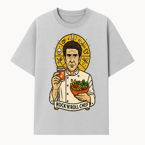 Rock 'n' Roll Chef Graphic Tee | Funky Culinary Art Shirt | Music & Food Lover Gift | Unique Chef Apparel for Foodies - T-shirt 1758181727270.jpg