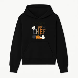Spooky Chef Halloween Kitchen Decor - Pumpkin, Ghost, Cauldron, Baking Utensils - Fun Autumn Home & Party Decoration - Hoodie 1758181727295.jpg