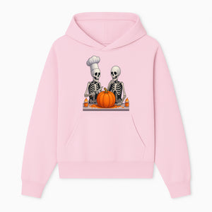 Skeleton Chef Pumpkin Carving Decor - Fun Halloween Kitchen Art Print - Hoodie 1758181727357.jpg