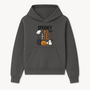Spooky Chef Halloween Kitchen Decor - Pumpkin, Ghost, Cauldron, Baking Utensils - Fun Autumn Home & Party Decoration - Hoodie 1758181727434.jpg