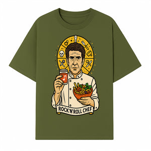 Rock 'n' Roll Chef Graphic Tee | Funky Culinary Art Shirt | Music & Food Lover Gift | Unique Chef Apparel for Foodies - T-shirt 1758181727686.jpg