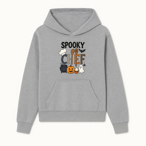 Spooky Chef Halloween Kitchen Decor - Pumpkin, Ghost, Cauldron, Baking Utensils - Fun Autumn Home & Party Decoration - Hoodie 1758181727736.jpg