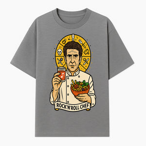 Rock 'n' Roll Chef Graphic Tee | Funky Culinary Art Shirt | Music & Food Lover Gift | Unique Chef Apparel for Foodies - T-shirt 1758181727819.jpg