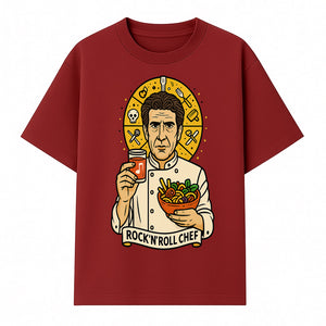 Rock 'n' Roll Chef Graphic Tee | Funky Culinary Art Shirt | Music & Food Lover Gift | Unique Chef Apparel for Foodies - T-shirt 1758181728232.jpg