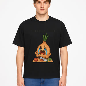 Funny Onion Chef Art Print - Chopping Bling Kitchen Wall Decor for Food Lovers, Culinary Gifts, Humorous Cooking Decor - T-shirt 1758181728278.jpg