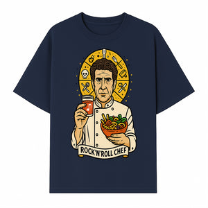 Rock 'n' Roll Chef Graphic Tee | Funky Culinary Art Shirt | Music & Food Lover Gift | Unique Chef Apparel for Foodies - T-shirt 1758181728385.jpg