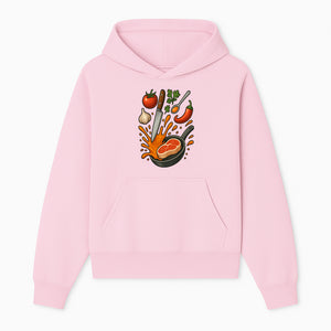 Cooking Illustration Artwork with Meat, Vegetables, and Knife for Kitchen Wall Decor, Chefs Gift, Culinary Art Print - Hoodie 1758181728471.jpg