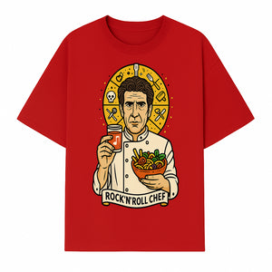 Rock 'n' Roll Chef Graphic Tee | Funky Culinary Art Shirt | Music & Food Lover Gift | Unique Chef Apparel for Foodies - T-shirt 1758181728517.jpg