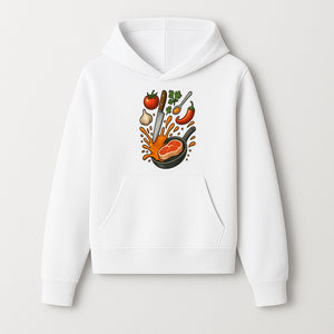 Cooking Illustration Artwork with Meat, Vegetables, and Knife for Kitchen Wall Decor, Chefs Gift, Culinary Art Print - Hoodie 1758181729193.jpg