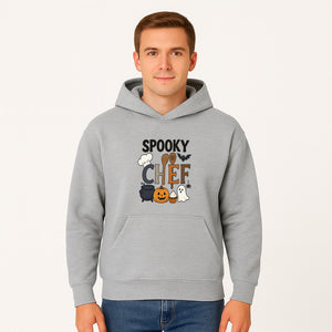 Spooky Chef Halloween Kitchen Decor - Pumpkin, Ghost, Cauldron, Baking Utensils - Fun Autumn Home & Party Decoration - Hoodie 1758181729916.jpg