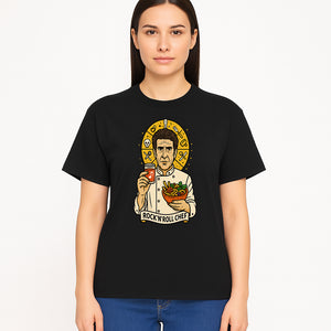 Rock 'n' Roll Chef Graphic Tee | Funky Culinary Art Shirt | Music & Food Lover Gift | Unique Chef Apparel for Foodies - T-shirt 1758181730087.jpg