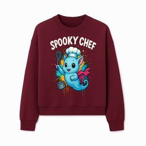 Spooky Chef Ghost Graphic Tee - Fun Halloween T-Shirt with Colorful Cartoon Design for Kids and Adults - Sweatshirt 1758181730348.jpg