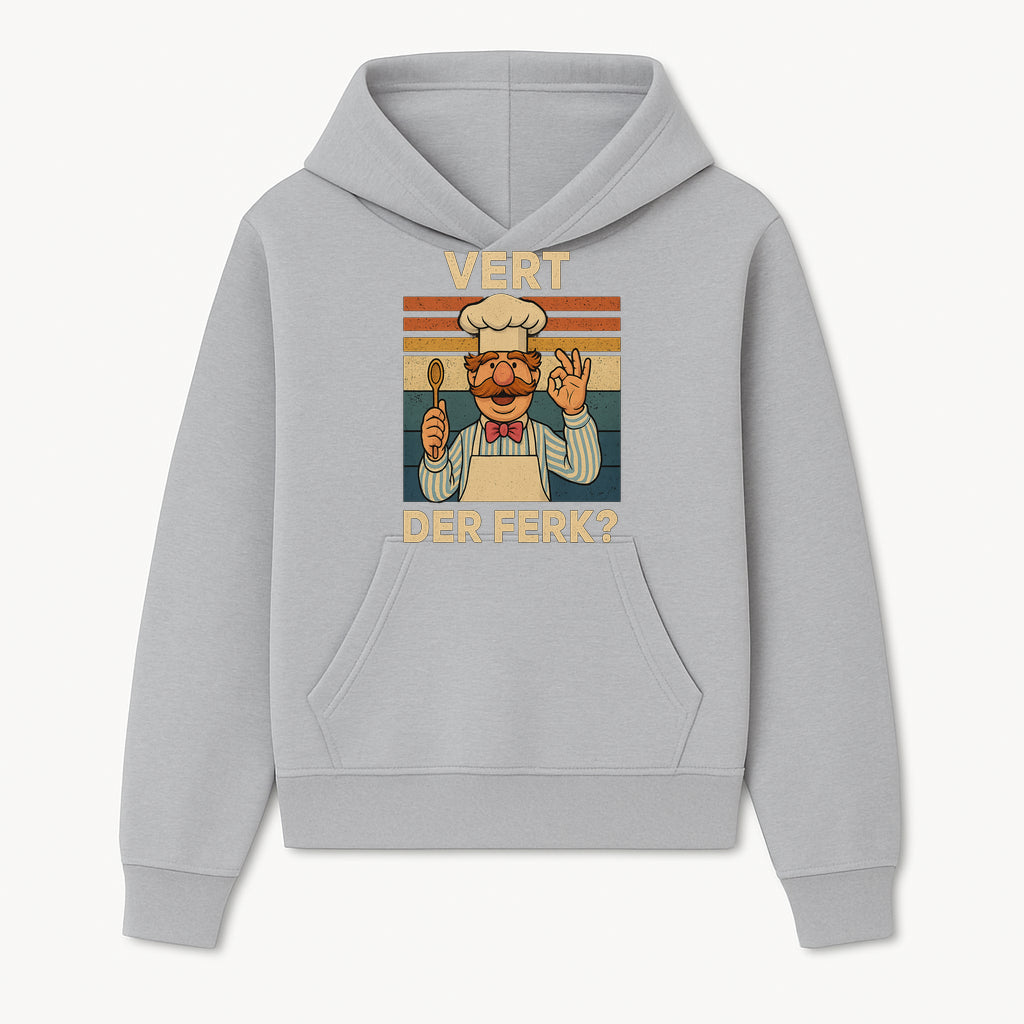 Vintage Chef Graphic Tee - Vert Der Ferk? Retro Cooking Humor Shirt for Foodies and Chefs, Fun Gift Idea - Hoodie 1758181730466.jpg