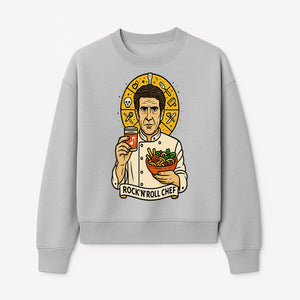 Rock 'n' Roll Chef Graphic Tee | Funky Culinary Art Shirt | Music & Food Lover Gift | Unique Chef Apparel for Foodies - Sweatshirt 1758181730890.jpg