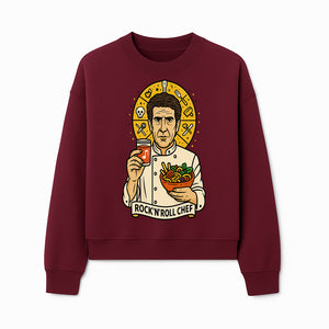 Rock 'n' Roll Chef Graphic Tee | Funky Culinary Art Shirt | Music & Food Lover Gift | Unique Chef Apparel for Foodies - Sweatshirt 1758181731341.jpg