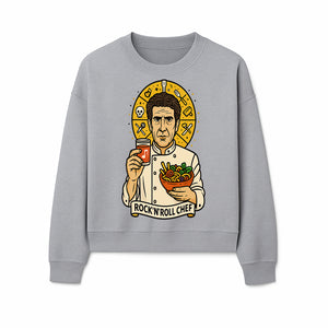 Rock 'n' Roll Chef Graphic Tee | Funky Culinary Art Shirt | Music & Food Lover Gift | Unique Chef Apparel for Foodies - Sweatshirt 1758181731776.jpg