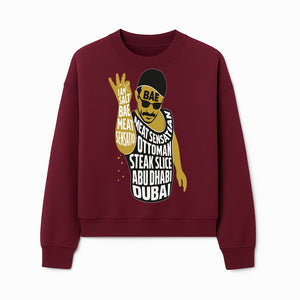 Salt Bae Meat Sensation Graphic Tee - Ottoman Steak Slice, Abu Dhabi & Dubai Inspired Apparel for Food Lovers - Sweatshirt 1758181731789.jpg