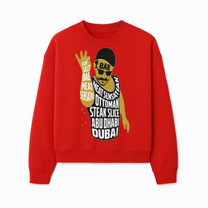 Salt Bae Meat Sensation Graphic Tee - Ottoman Steak Slice, Abu Dhabi & Dubai Inspired Apparel for Food Lovers - Sweatshirt 1758181732056.jpg