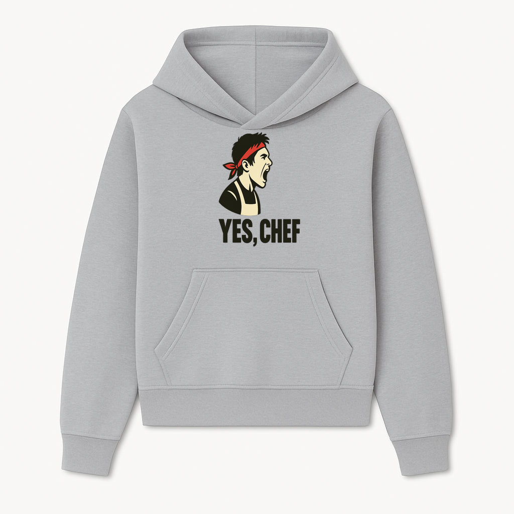 Yes, Chef! Chef Motivational Wall Art, Kitchen Decor, Culinary Quote Print, Chef Gift, Cooking Enthusiast Wall Art - Hoodie 1758181734162.jpg