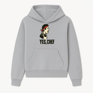 Yes, Chef! Chef Motivational Wall Art, Kitchen Decor, Culinary Quote Print, Chef Gift, Cooking Enthusiast Wall Art - Hoodie 1758181734162.jpg