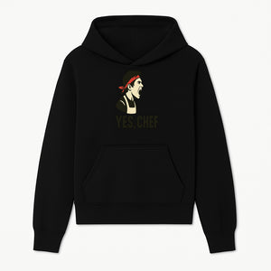 Yes, Chef! Chef Motivational Wall Art, Kitchen Decor, Culinary Quote Print, Chef Gift, Cooking Enthusiast Wall Art - Hoodie 1758181734326.jpg