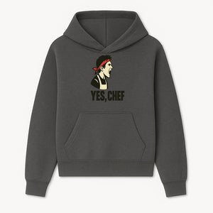 Yes, Chef! Chef Motivational Wall Art, Kitchen Decor, Culinary Quote Print, Chef Gift, Cooking Enthusiast Wall Art - Hoodie 1758181734461.jpg