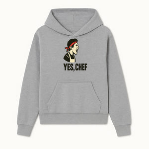 Yes, Chef! Chef Motivational Wall Art, Kitchen Decor, Culinary Quote Print, Chef Gift, Cooking Enthusiast Wall Art - Hoodie 1758181734740.jpg