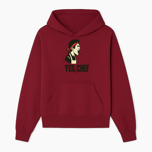 Yes, Chef! Chef Motivational Wall Art, Kitchen Decor, Culinary Quote Print, Chef Gift, Cooking Enthusiast Wall Art - Hoodie 1758181735138.jpg