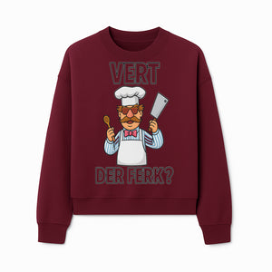 Funny Chef Graphic T-Shirt VERT DER FERK? Cook Humor, Culinary Gift for Chefs, Cooking Enthusiasts, Food Lovers Apparel - Sweatshirt 1758181735306.jpg