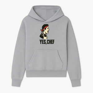 Yes, Chef! Chef Motivational Wall Art, Kitchen Decor, Culinary Quote Print, Chef Gift, Cooking Enthusiast Wall Art - Hoodie 1758181735579.jpg