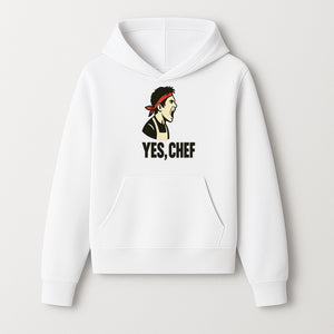 Yes, Chef! Chef Motivational Wall Art, Kitchen Decor, Culinary Quote Print, Chef Gift, Cooking Enthusiast Wall Art - Hoodie 1758181735738.jpg