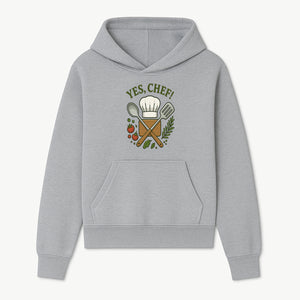 Yes Chef! Kitchen Decor Chef Hat and Utensils Design for Cooking Enthusiasts, Aprons, Tees, and Home Decor - Hoodie 1758181736161.jpg