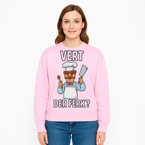 Funny Chef Graphic T-Shirt VERT DER FERK? Cook Humor, Culinary Gift for Chefs, Cooking Enthusiasts, Food Lovers Apparel - Sweatshirt 1758181737136.jpg
