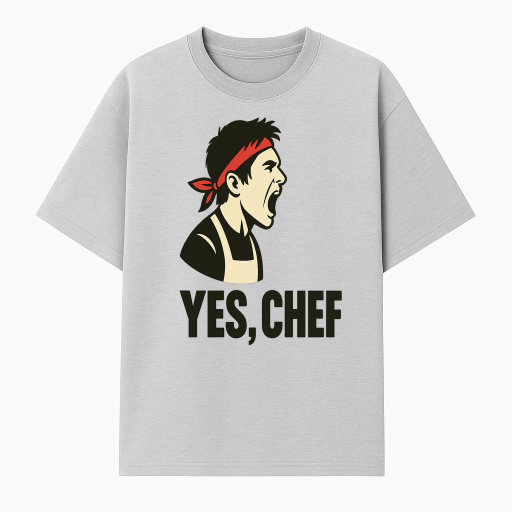 Yes, Chef! Chef Motivational Wall Art, Kitchen Decor, Culinary Quote Print, Chef Gift, Cooking Enthusiast Wall Art - T-shirt 1758181737177.jpg