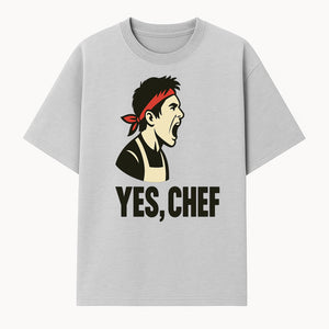 Yes, Chef! Chef Motivational Wall Art, Kitchen Decor, Culinary Quote Print, Chef Gift, Cooking Enthusiast Wall Art - T-shirt 1758181737177.jpg