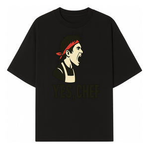 Yes, Chef! Chef Motivational Wall Art, Kitchen Decor, Culinary Quote Print, Chef Gift, Cooking Enthusiast Wall Art - T-shirt 1758181737315.jpg