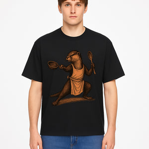 Funny Chef Otter Artwork - Cooking Graphic Print T-Shirt, Apron, or Home Decor for Animal Lovers and Culinary Enthusiasts - T-shirt 1758181738133.jpg