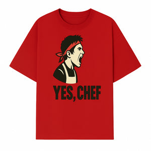 Yes, Chef! Chef Motivational Wall Art, Kitchen Decor, Culinary Quote Print, Chef Gift, Cooking Enthusiast Wall Art - T-shirt 1758181738439.jpg